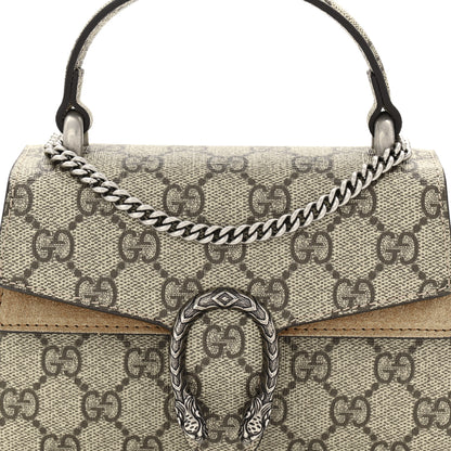 Gucci GG Supreme Monogram Mini Dionysus Top Handle Bag Taupe 7 of 10
