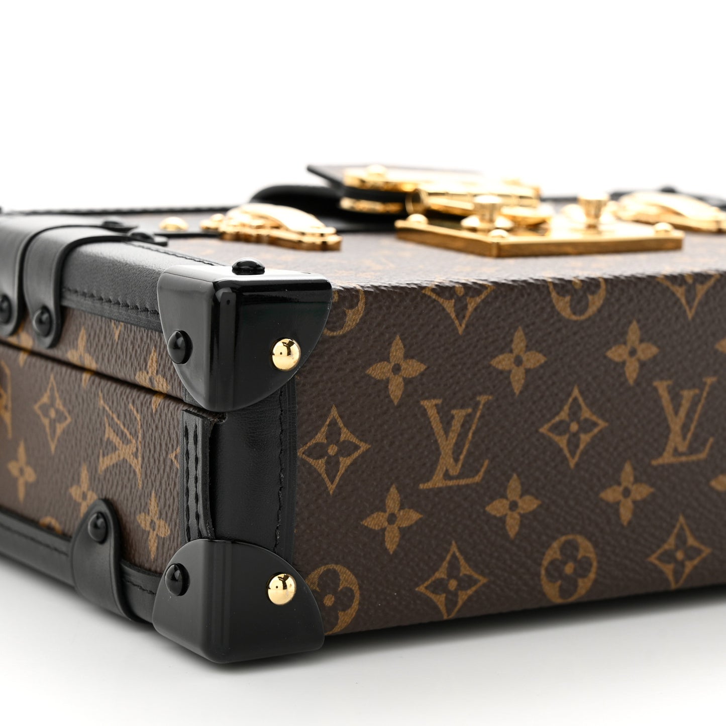 LOUIS VUITTON Monogram Petite Malle Capitale Black
