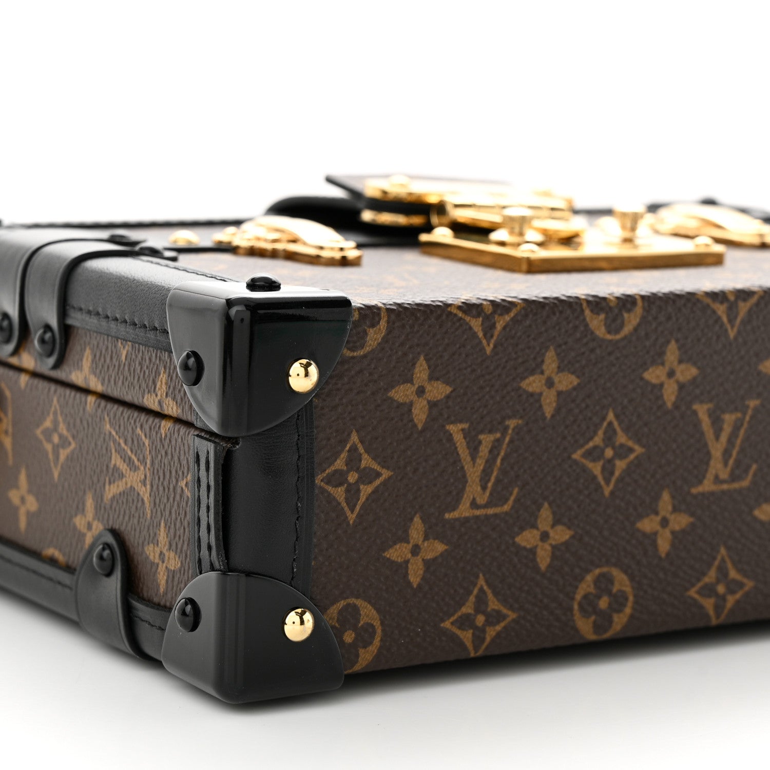 Louis Vuitton LOUIS VUITTON Monogram Petite Malle Capitale Black 8 of 9