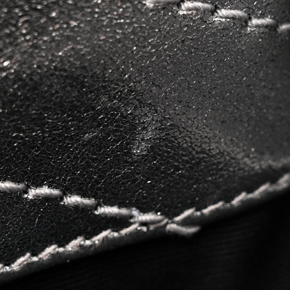 Saint Laurent Metallic Lambskin Matelasse Monogram Medium Niki Chain Satchel Argento 16 of 19