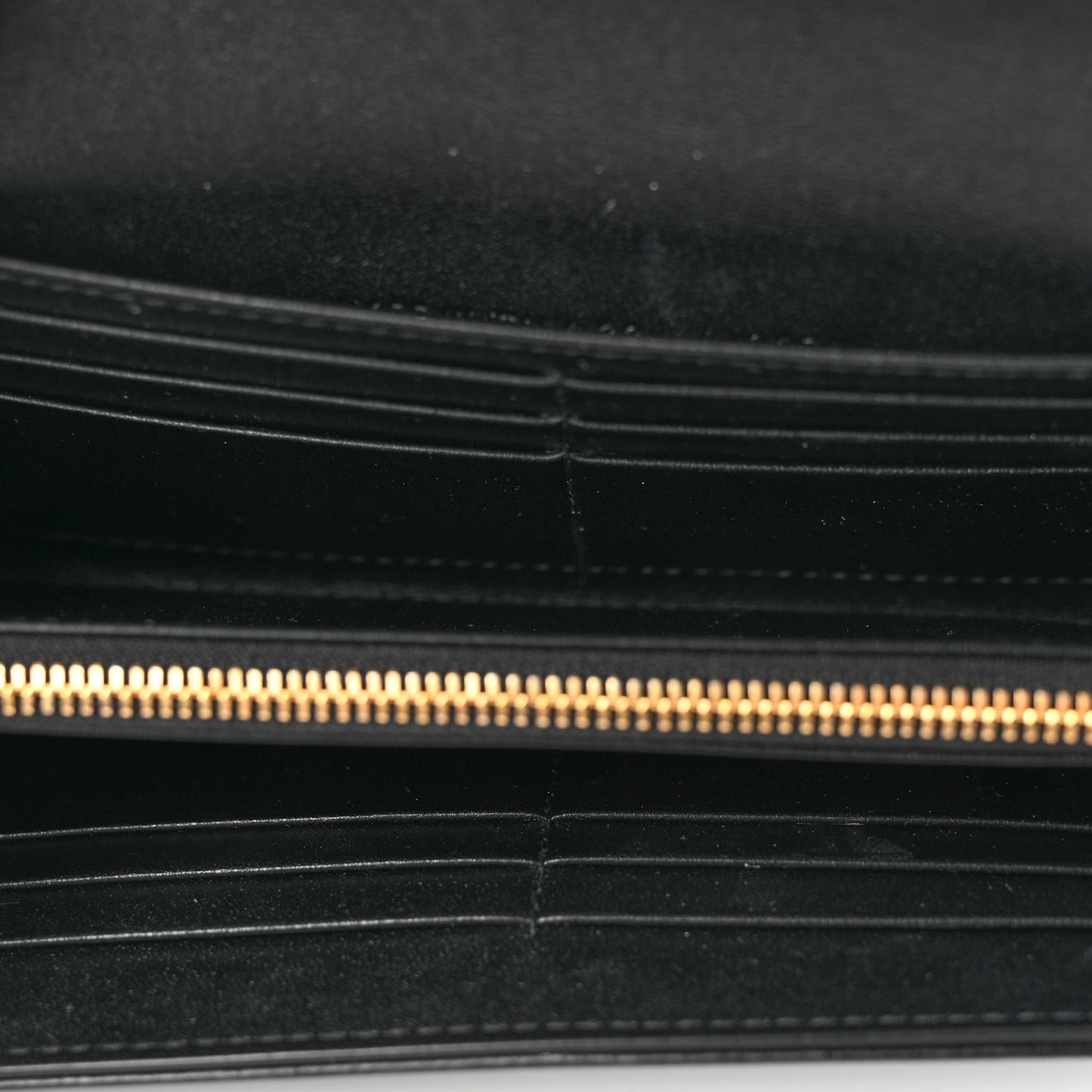 Supple Calfskin Cannage Caro Wallet Black