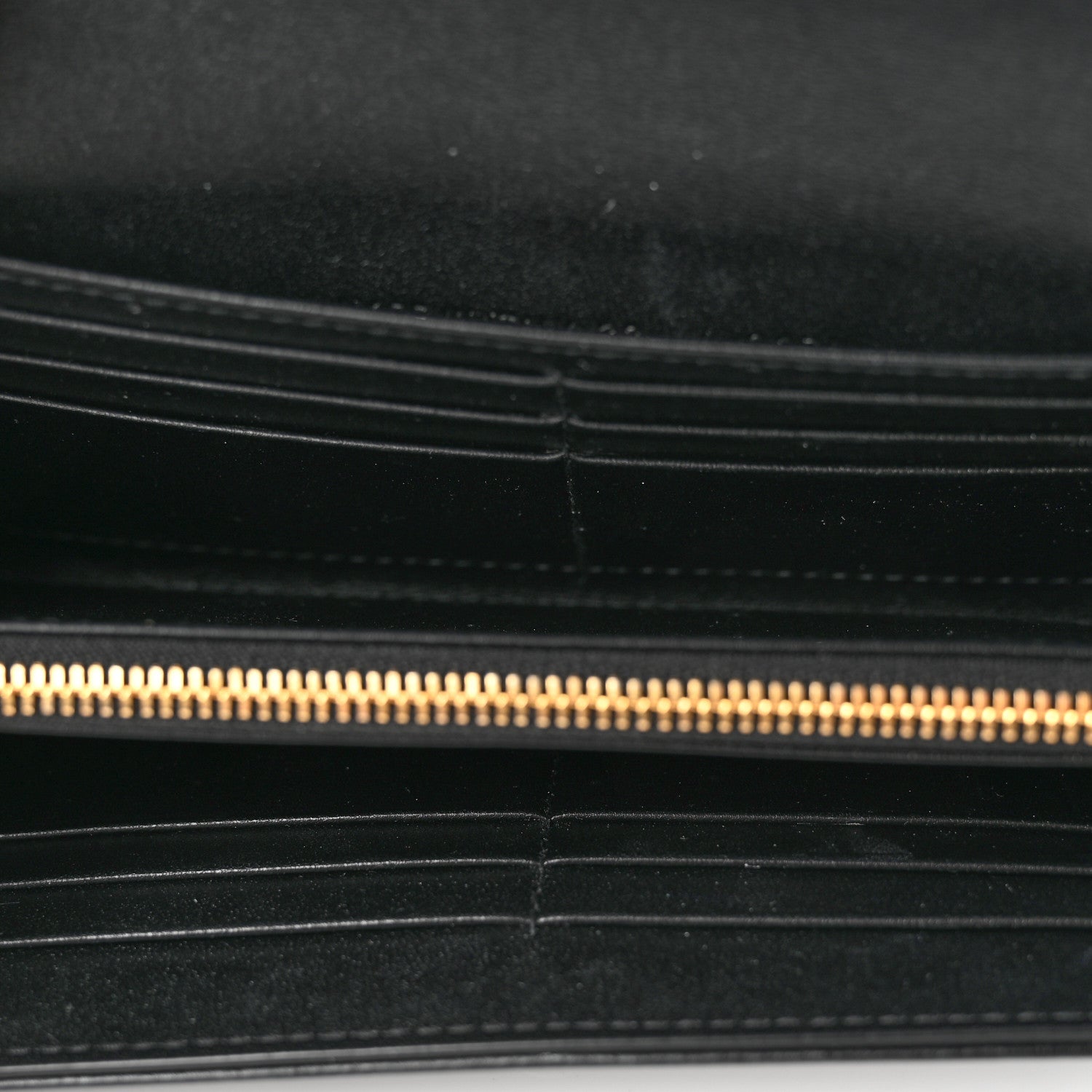 Christian Dior Supple Calfskin Cannage Caro Wallet Black 5 of 9