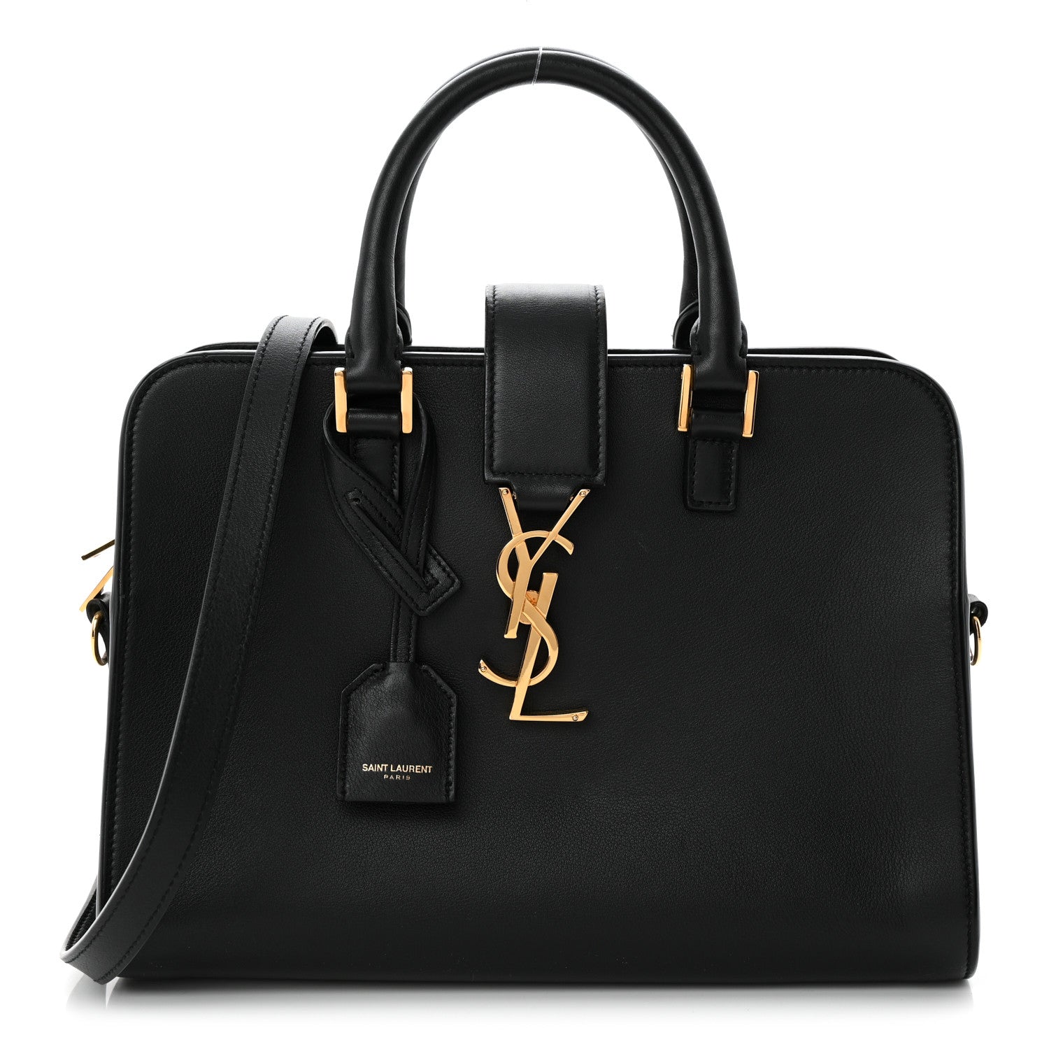 Saint Laurent Calfskin Monogram Baby Downtown Cabas Black 1 of 12