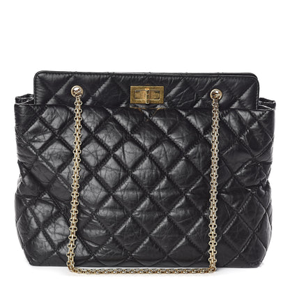 Chanel Aged Calfskin Reissue 2.55 Tote Black 1 of 10