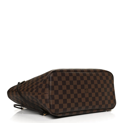Louis Vuitton Damier Ebene Neo Neverfull MM Rose Ballerine 4 of 11