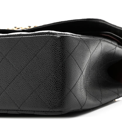 Chanel Caviar Quilted Jumbo Double Flap Black 10 of 11