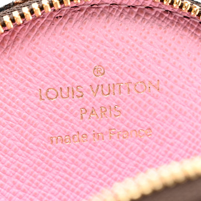 Louis Vuitton Monogram 2021 Christmas Animation Japanese Garden Round Coin Purse Wisteria Pink 4 of 4
