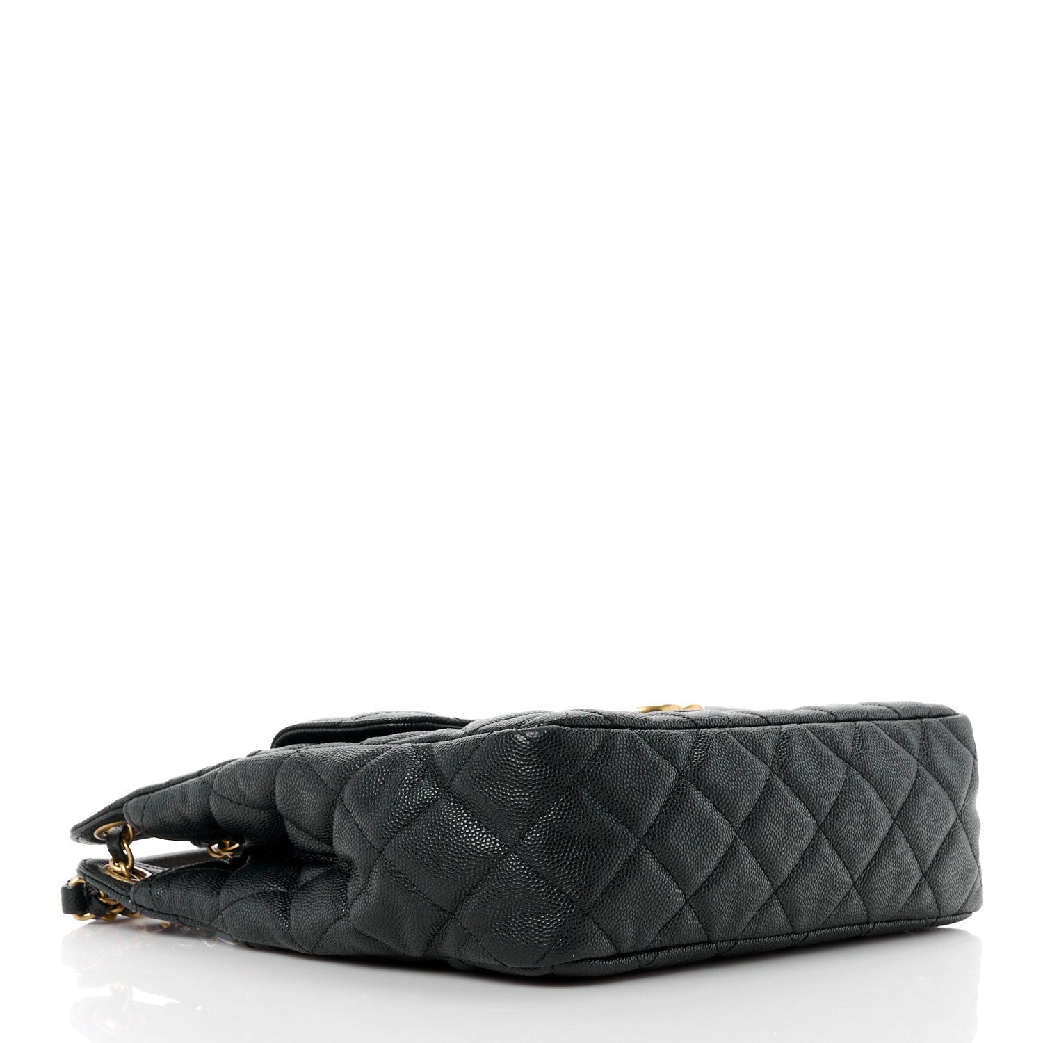 Chanel Caviar Quilted Wavy CC Hobo Black 4 of 13