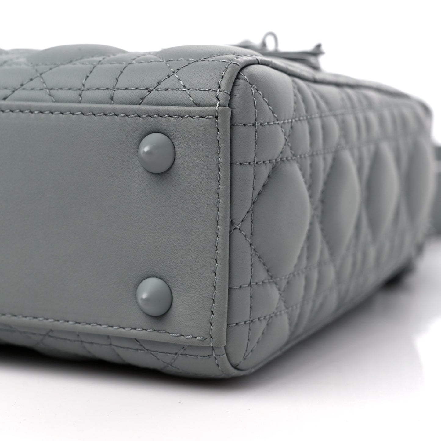 Ultra Matte Calfskin Cannage Small My ABCDior Lady Dior Gray