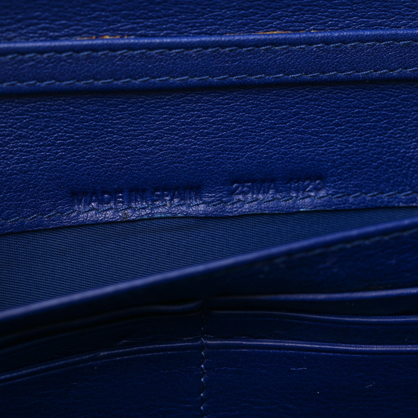Patent Cannage Lady Dior Rendezvous Wallet On Chain Blue Nuit