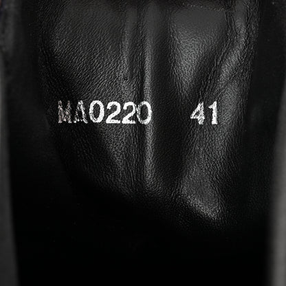 Louis Vuitton Calfskin Monogram Beaubourg Ankle Boots 41 Black 6 of 8