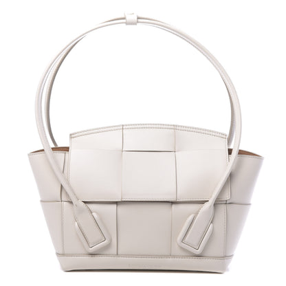 Bottega Veneta French Calfskin Maxi Intrecciato Arco 33 Bianco 1 of 12