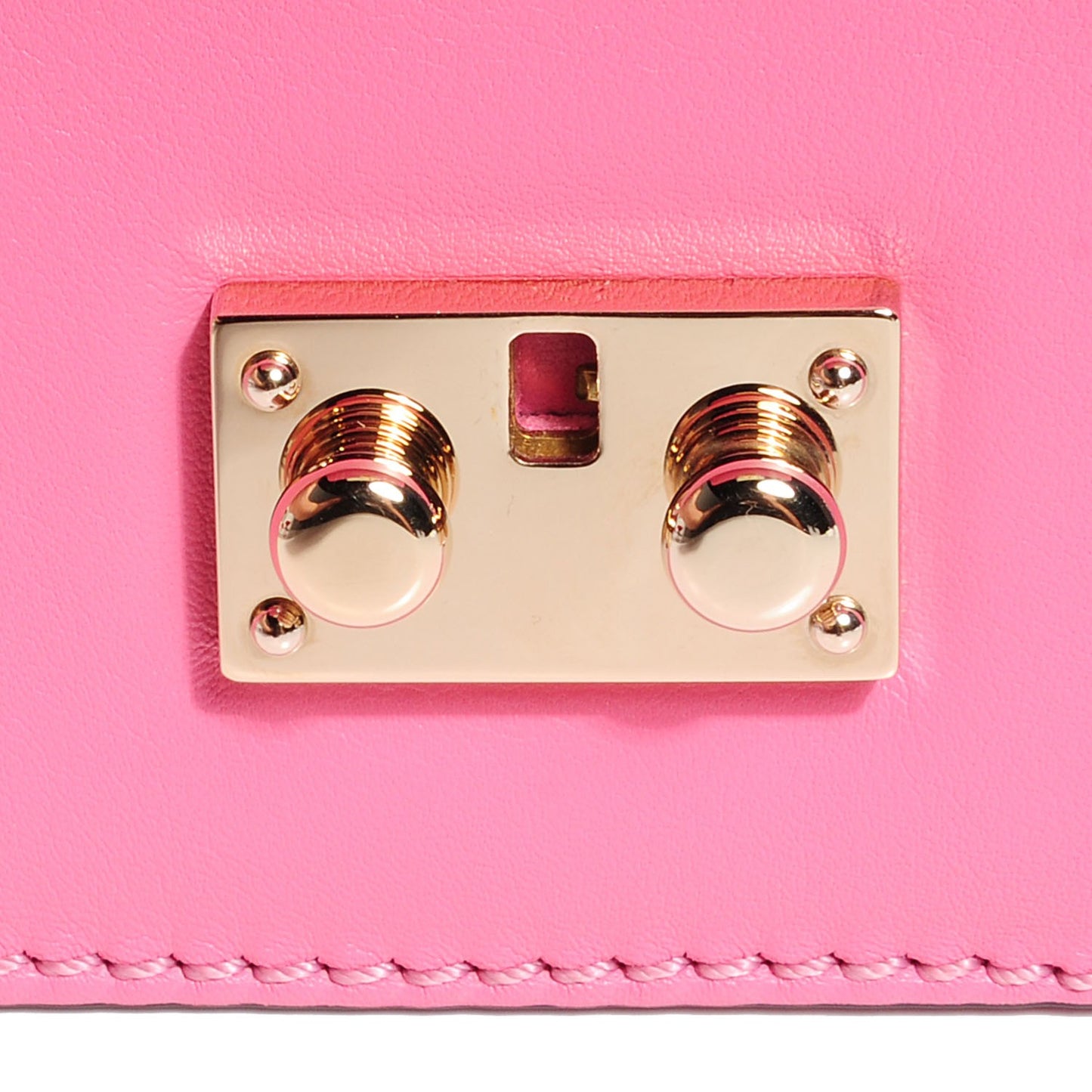 Vitello Mini Glam Lock Rockstud Flap Ninphea