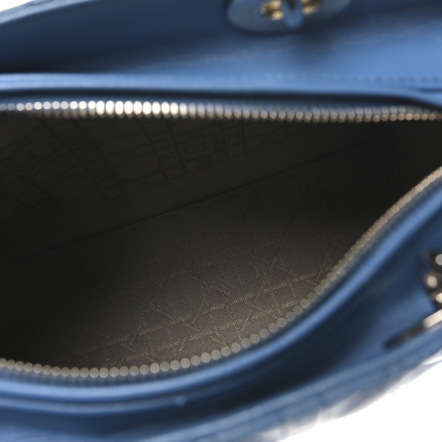 Christian Dior Lambskin Cannage Medium Lady Dior Blue 5 of 10