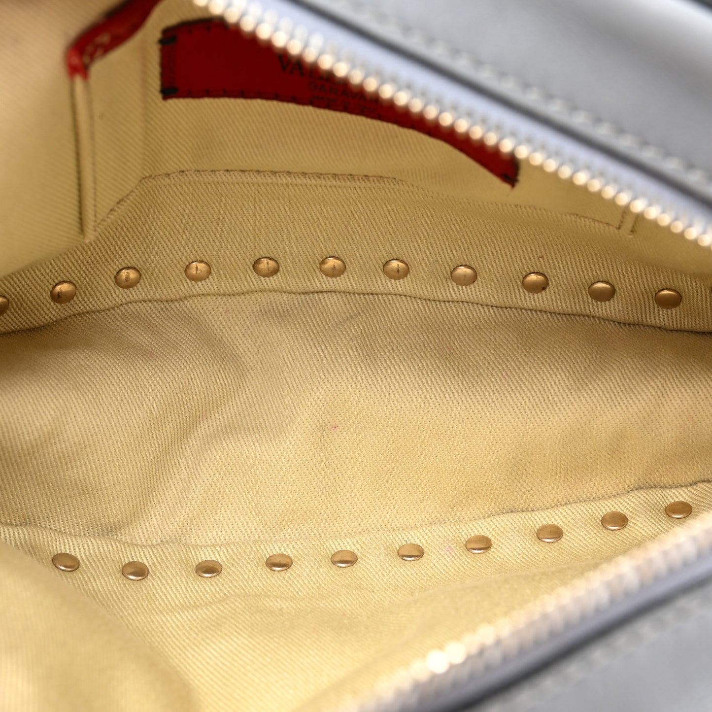 Vitello Colorblock Rockstud Camera Crossbody Bag Deep Rose Clover