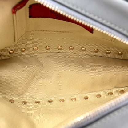 Valentino Garavani Vitello Colorblock Rockstud Camera Crossbody Bag Deep Rose Clover 4 of 12