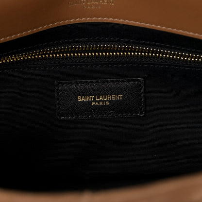 Saint Laurent Suede Studded Patchwork Monogram Medium Jamie Baguette Light Ochre 7 of 10