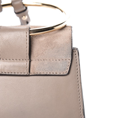 Chloe Suede Calfskin Mini Faye Bracelet Bag Motty Grey 15 of 17