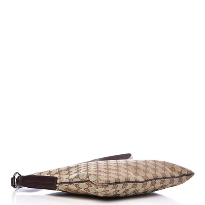Gucci GG Supreme Monogram Medium Flat Messenger Bag Dark Brown 4 of 15