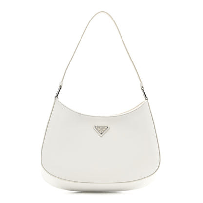 Prada Spazzolato Cleo Shoulder Bag White 1 of 11