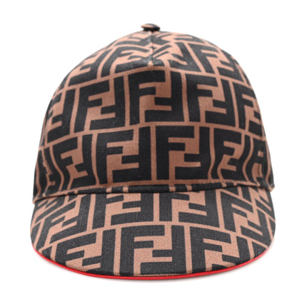 Fendi Canvas FF Reloaded Baseball Hat  Tobacco Red 3 of 8