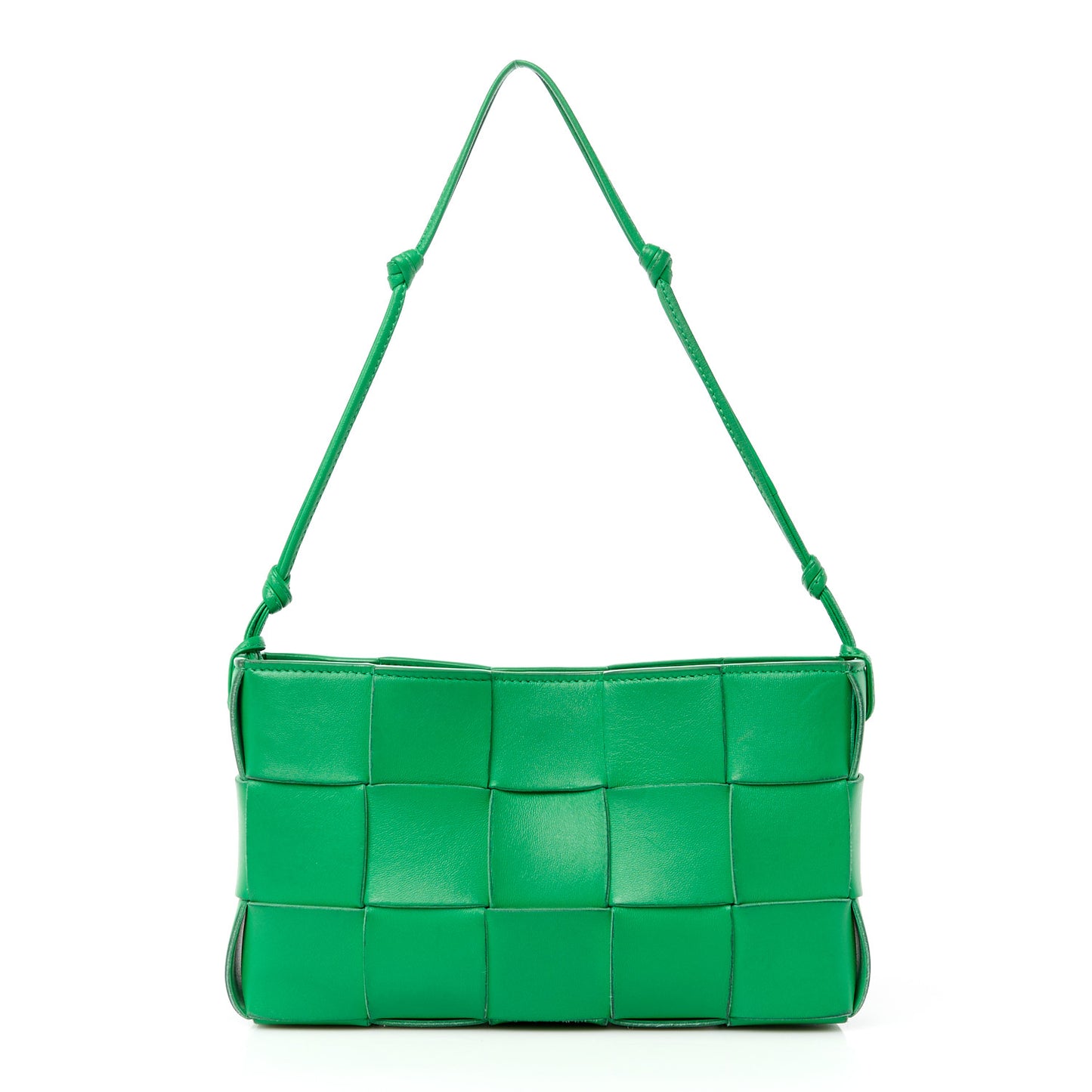 Calfskin Maxi Intrecciato Cassette Pouch On Strap Parakeet