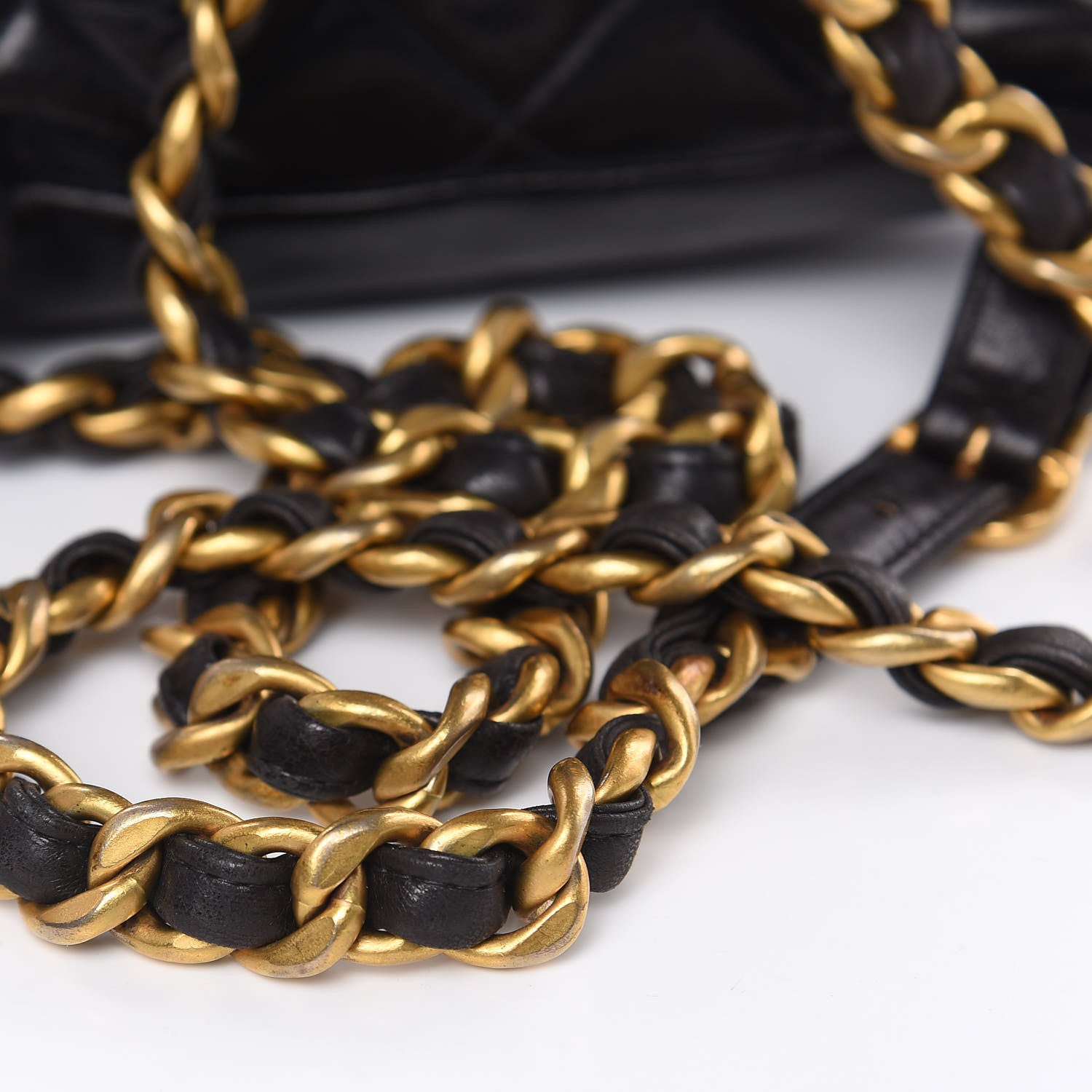 Chanel Lambskin Quilted CC Chain Backpack Black 14 of 16