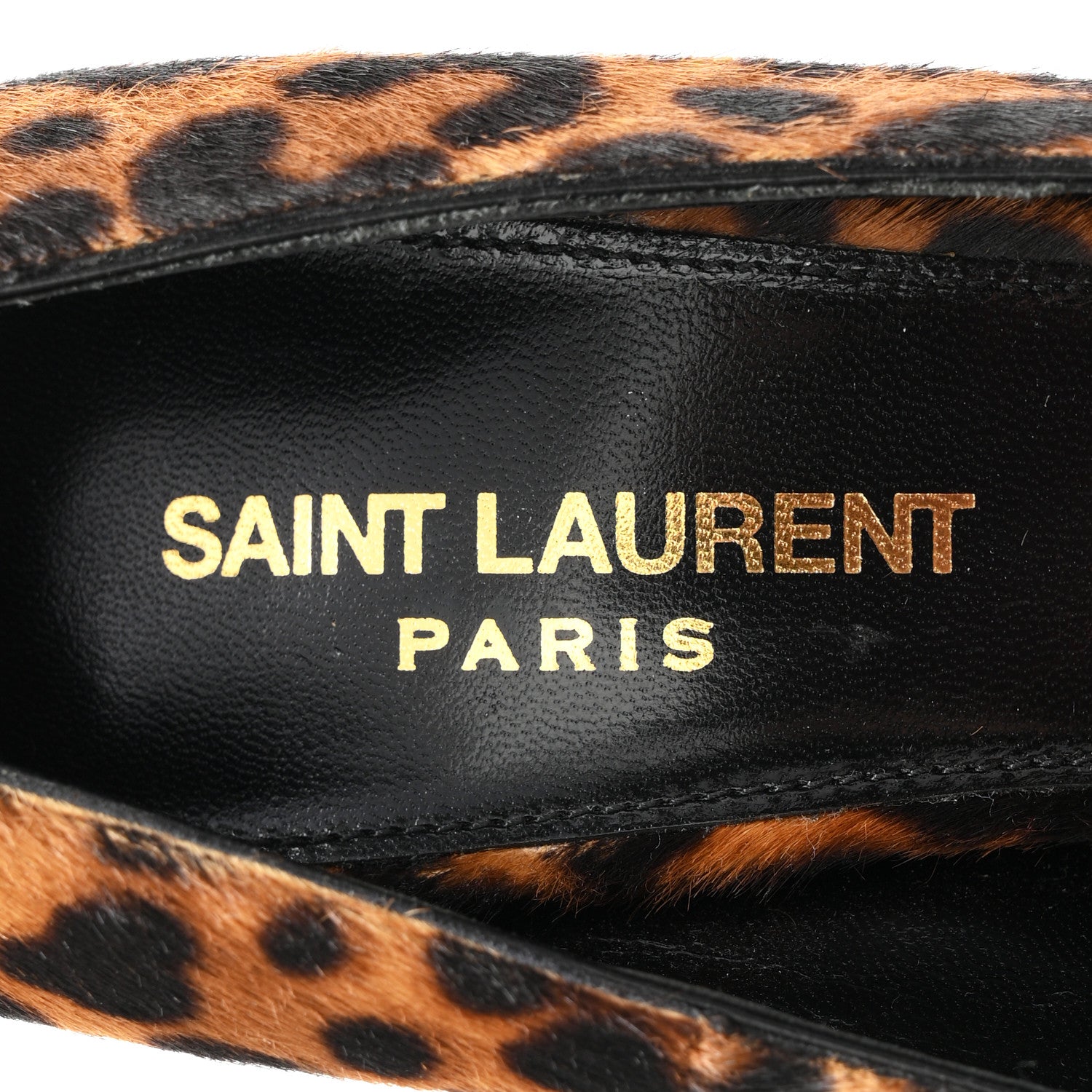Saint Laurent Calf Hair Leopard Print Opyum 110 Pumps 35 Brown 8 of 10