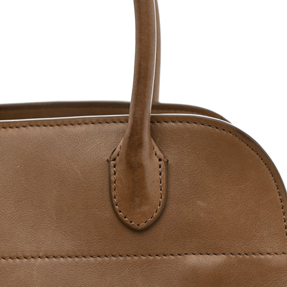 The Row Polished Saddle Calfskin Soft Margaux 10 Bag Mouse Grey 13 of 14