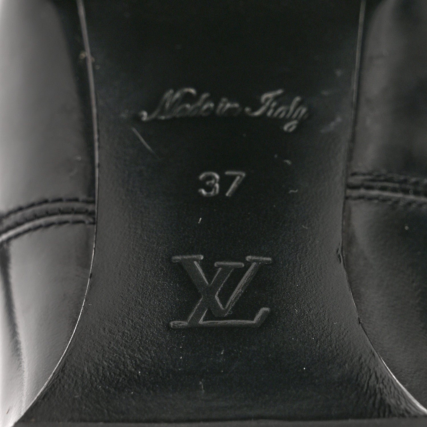 Louis Vuitton Patent Nano Monogram Ankle Star Trail Boots 37 Black 8 of 13