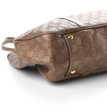 Gucci Metallic Guccissima Large GG Twins Tote Bronze 6 of 10