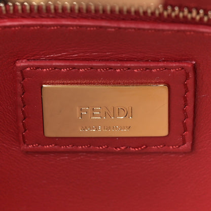Fendi Nappa Mini Peekaboo Iconic Satchel Fragola 7 of 9