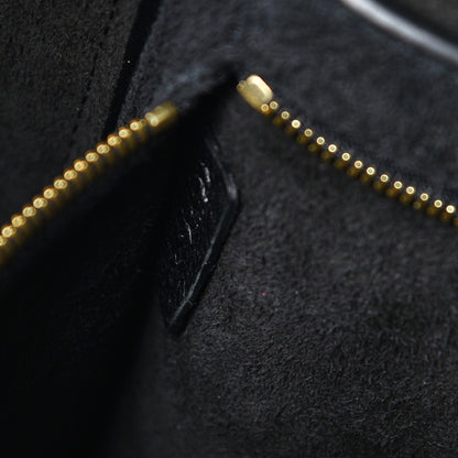Celine Soft Grained Calfskin Sangle Bucket Bag Black 7 of 7