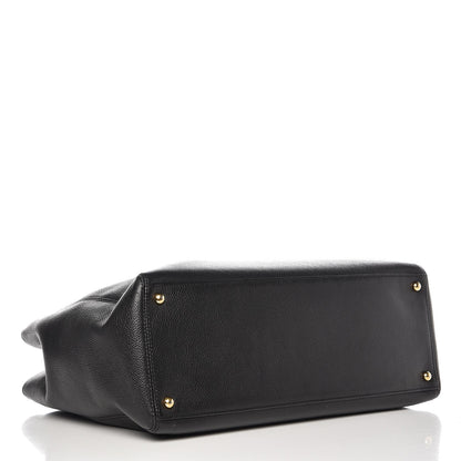Chanel Calfskin Cerf Executive Shopper Tote Black 4 of 14