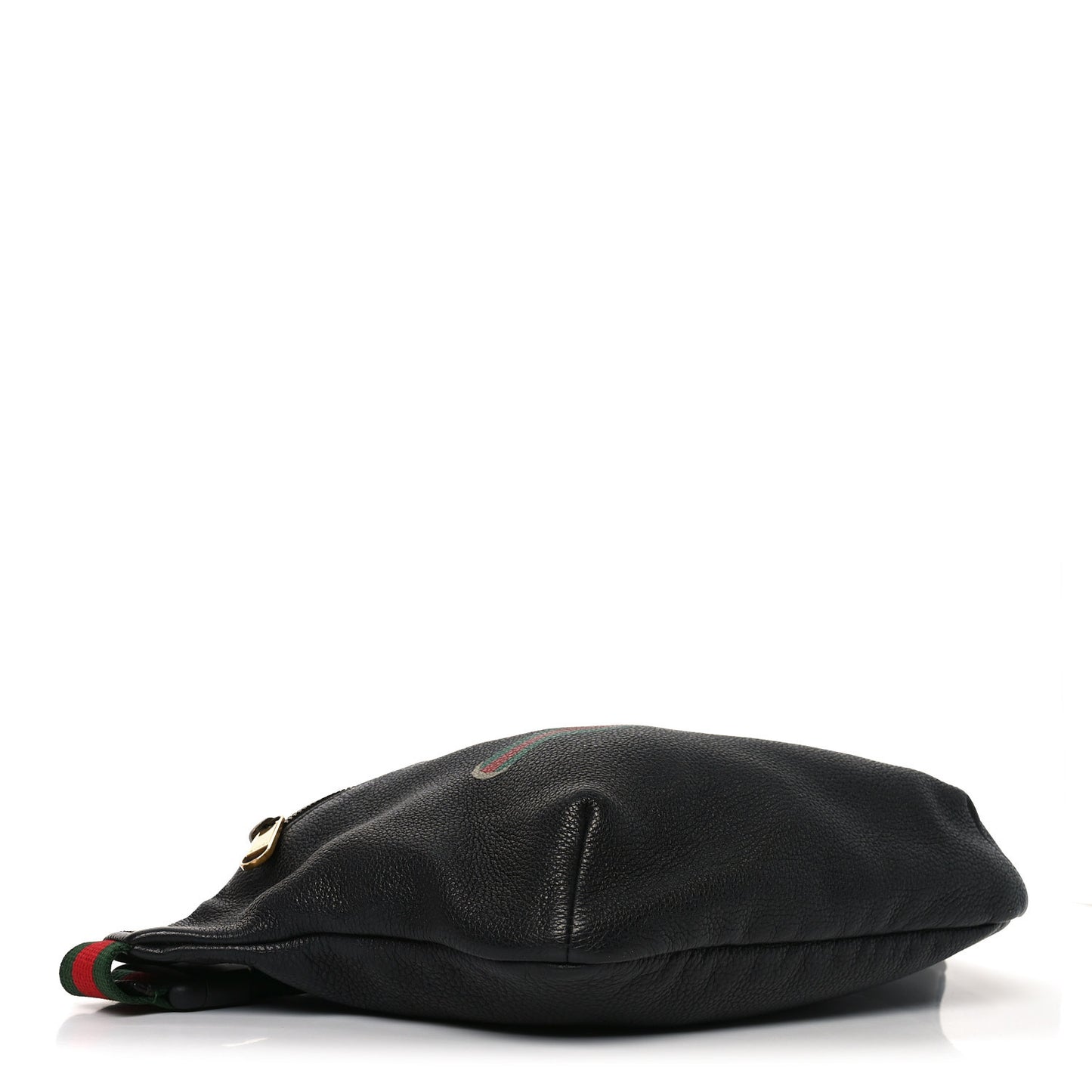 Grained Calfskin Small Logo Belt Bag Black