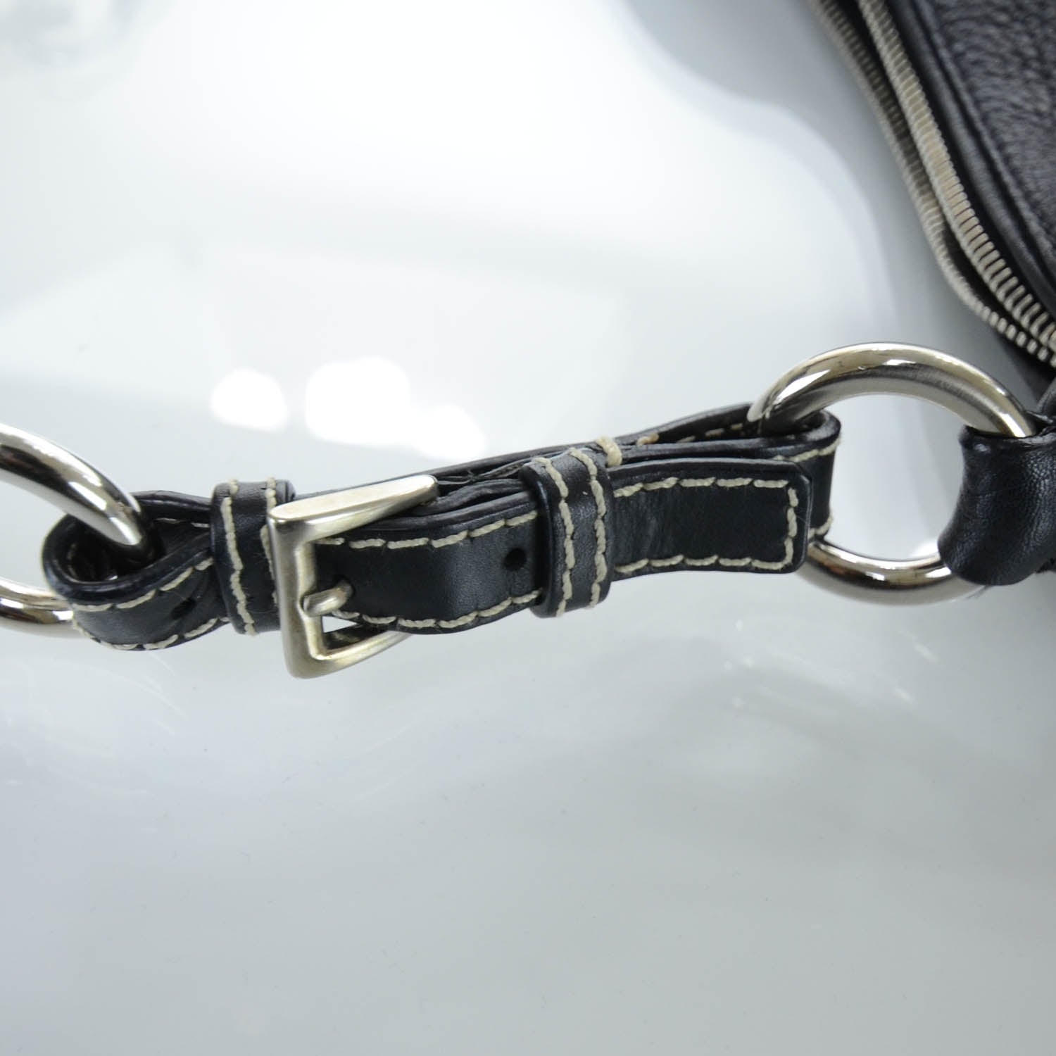 Prada Leather Small Hobo Bag Nero Black 12 of 12