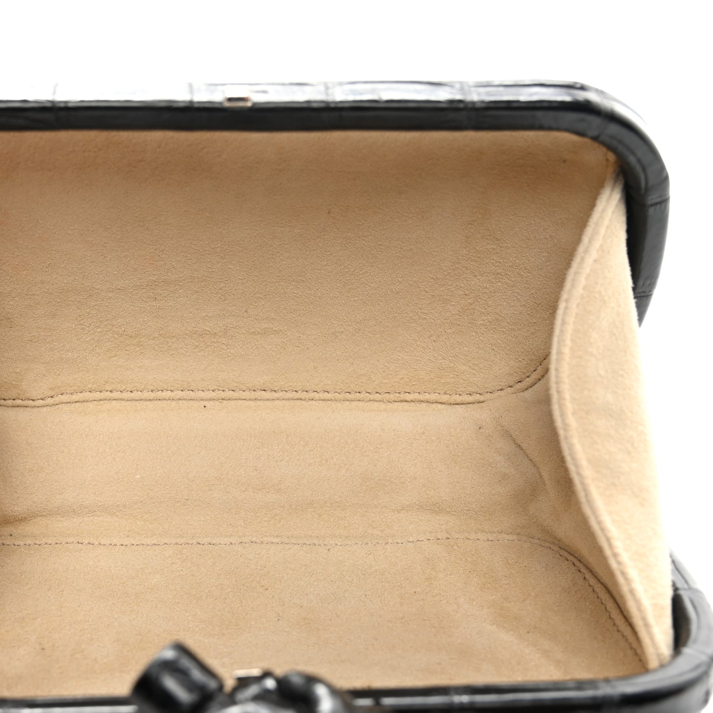 Crocodile Knot Clutch Black