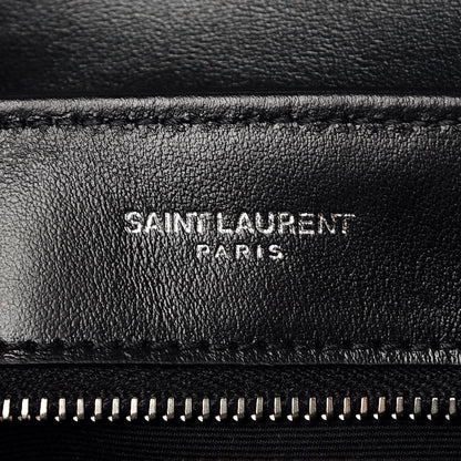 Saint Laurent Calfskin Y Quilted Monogram Toy Loulou Crossbody Bag Black 6 of 8