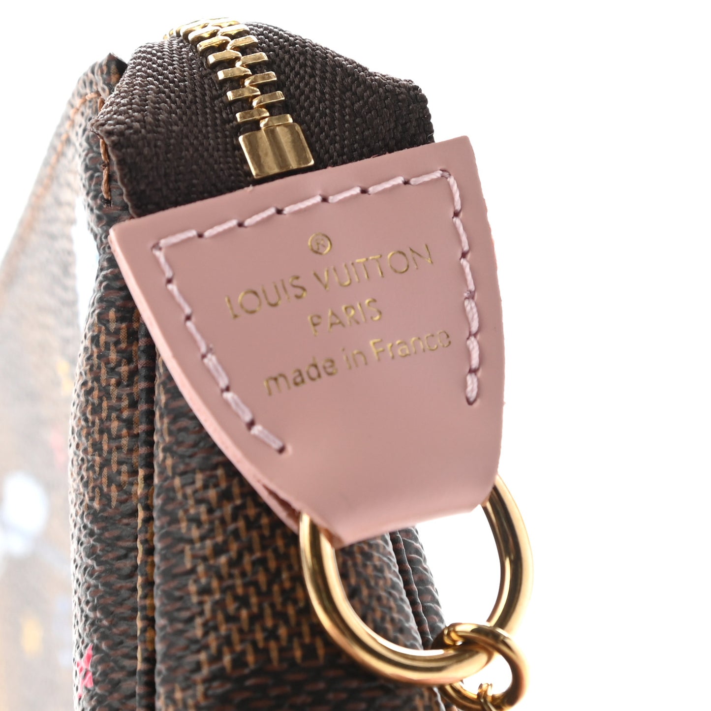 Damier Ebene 2020 Christmas Animation Big Wheel Mini Pochette Accessories Rose Ballerine