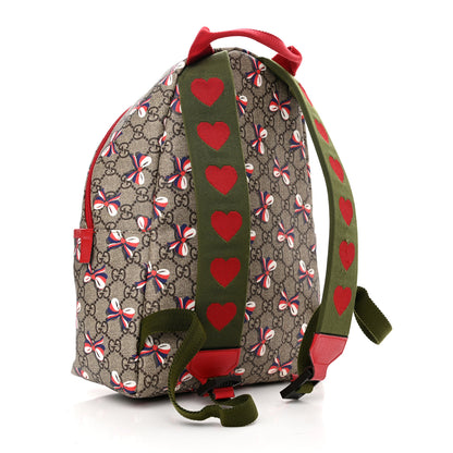 Gucci GG Supreme Monogram Sylvie Bow Print Childrens Backpack Red 3 of 10