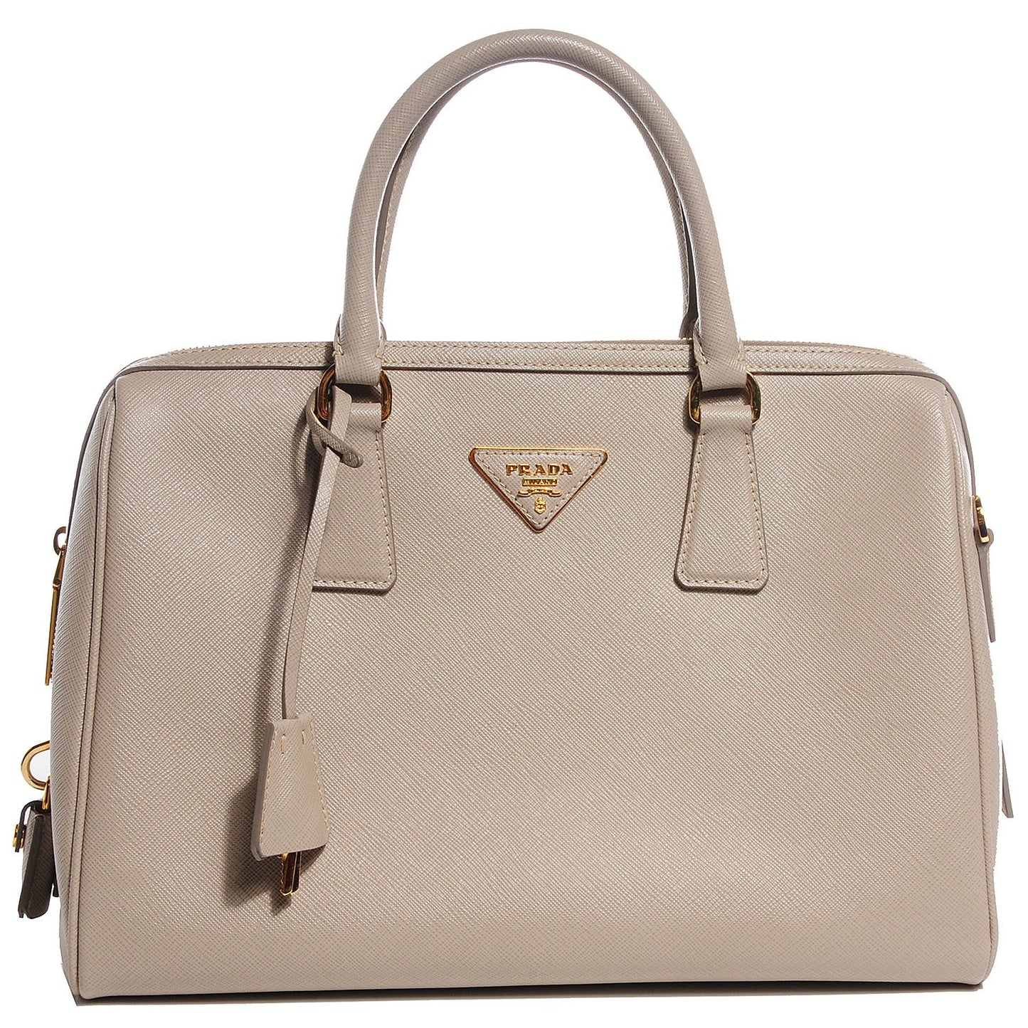 Saffiano Lux Bowler Pomice