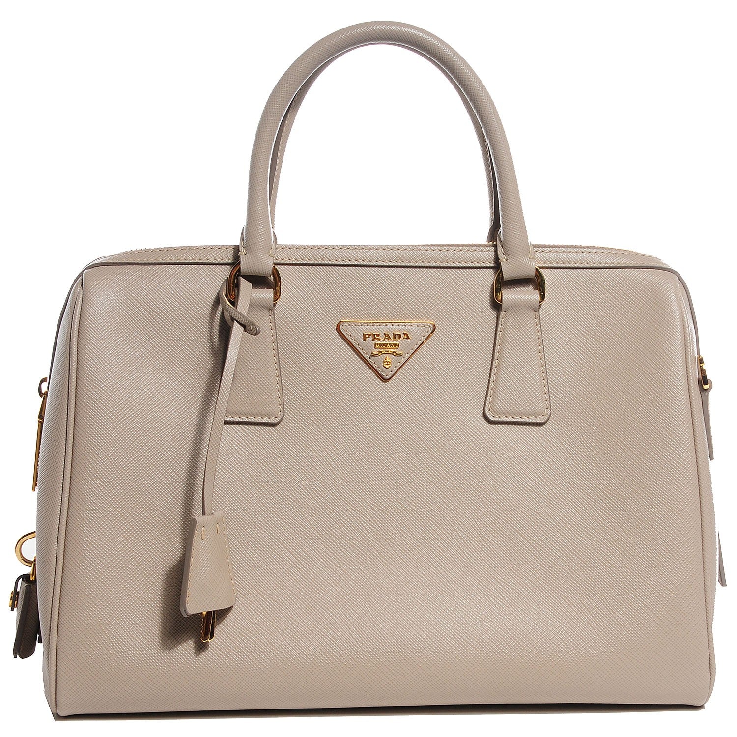 Prada Saffiano Lux Bowler Pomice 1 of 12