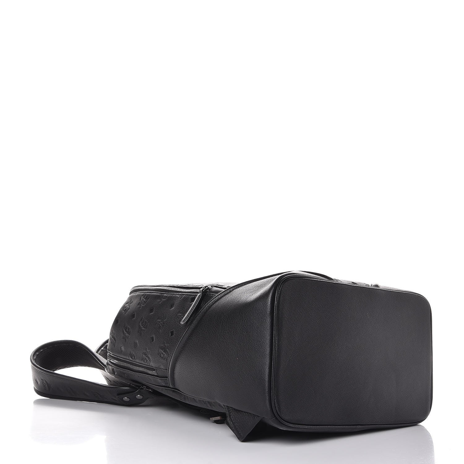MCM Calfskin Ottomar Monogram Duke Backpack Black 6 of 19