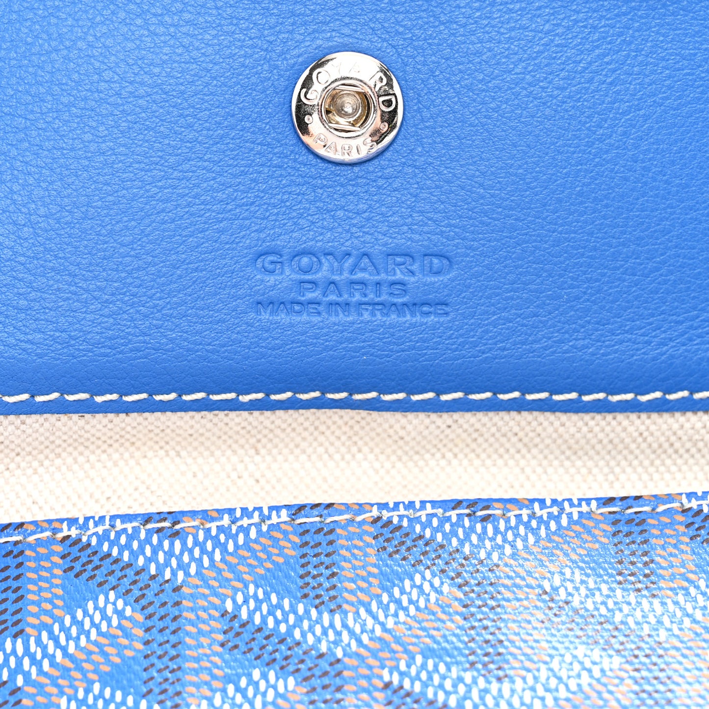 Goyardine Reversible Anjou PM Sky Blue