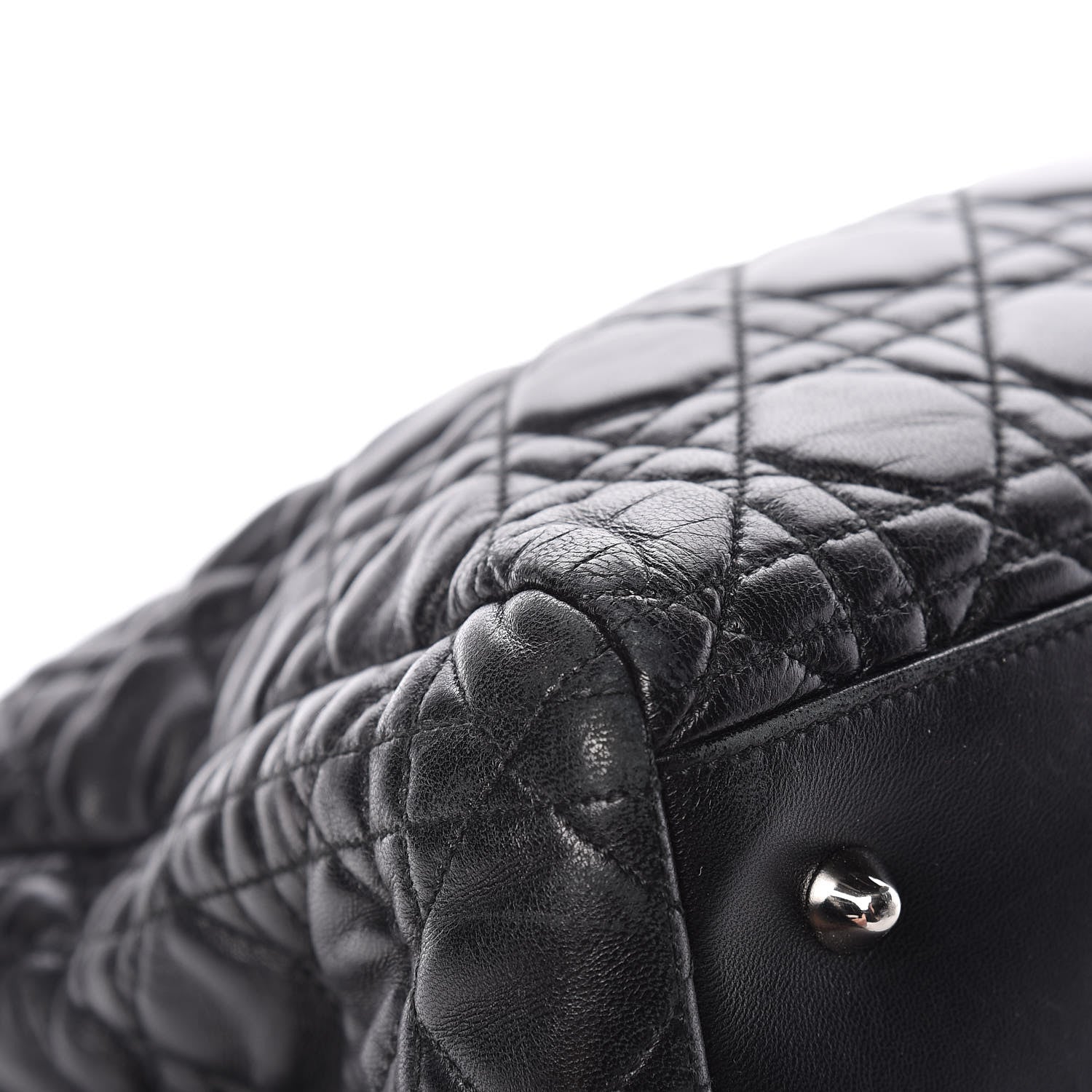 Christian Dior Lambskin Cannage Large Dior Soft Shopping Tote Black 11 of 15