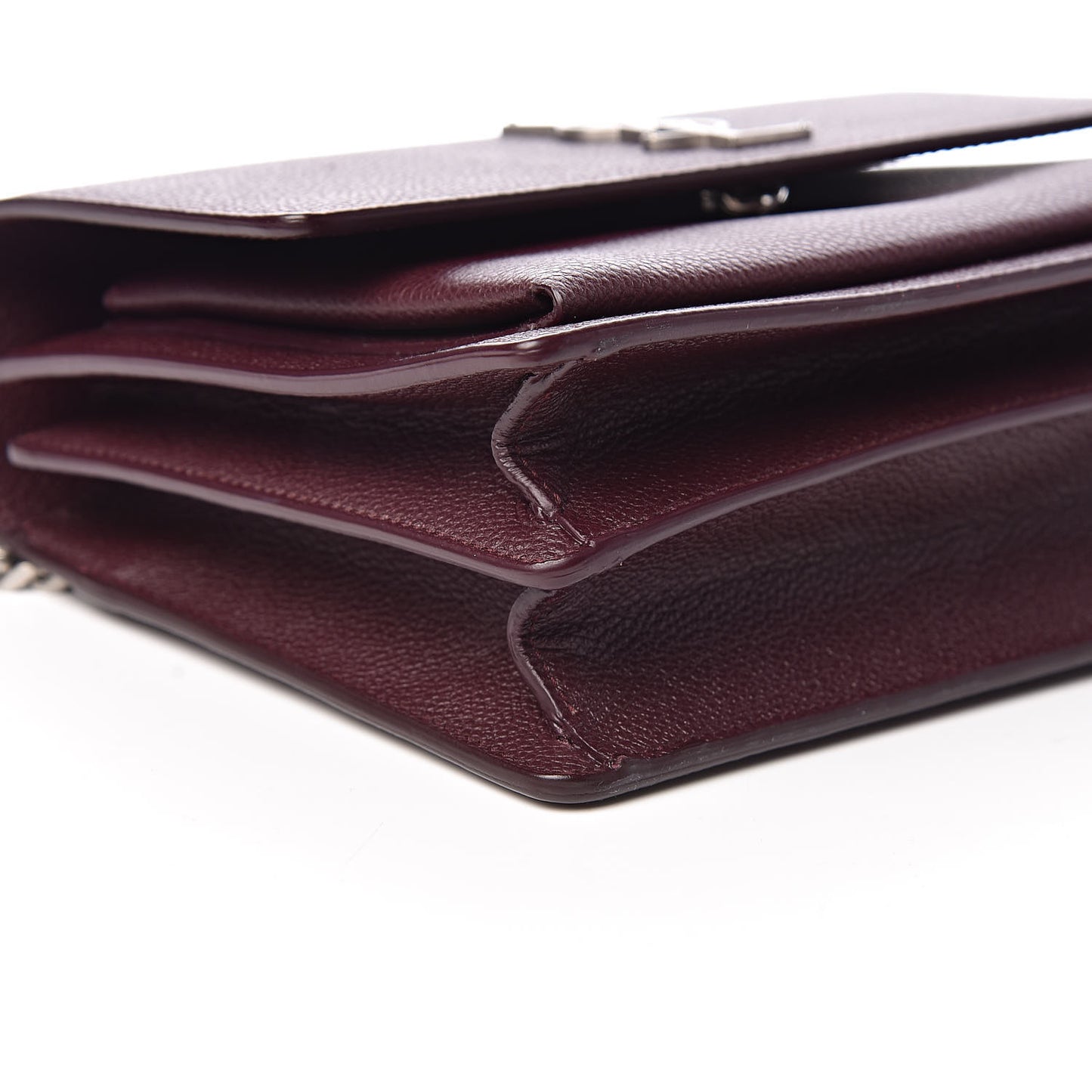 Grained Calfskin Medium Monogram Sunset Bordeaux