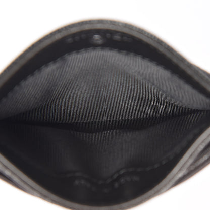 Chanel Metallic Caviar Quilted Filigree Card Holder Dark Silver 5 of 9