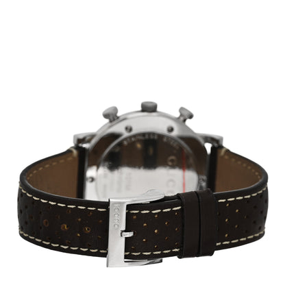 Gucci Stainless Steel Calfskin 44mm 101M G-Chrono Chronoscope Quartz Watch Brown 3 of 5