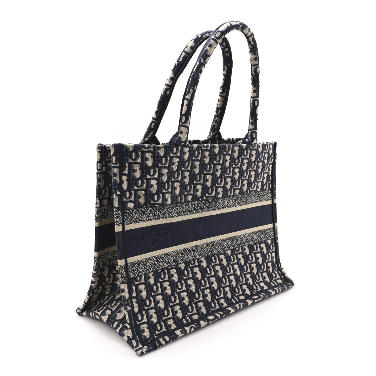 Oblique Medium Book Tote Blue Multicolor
