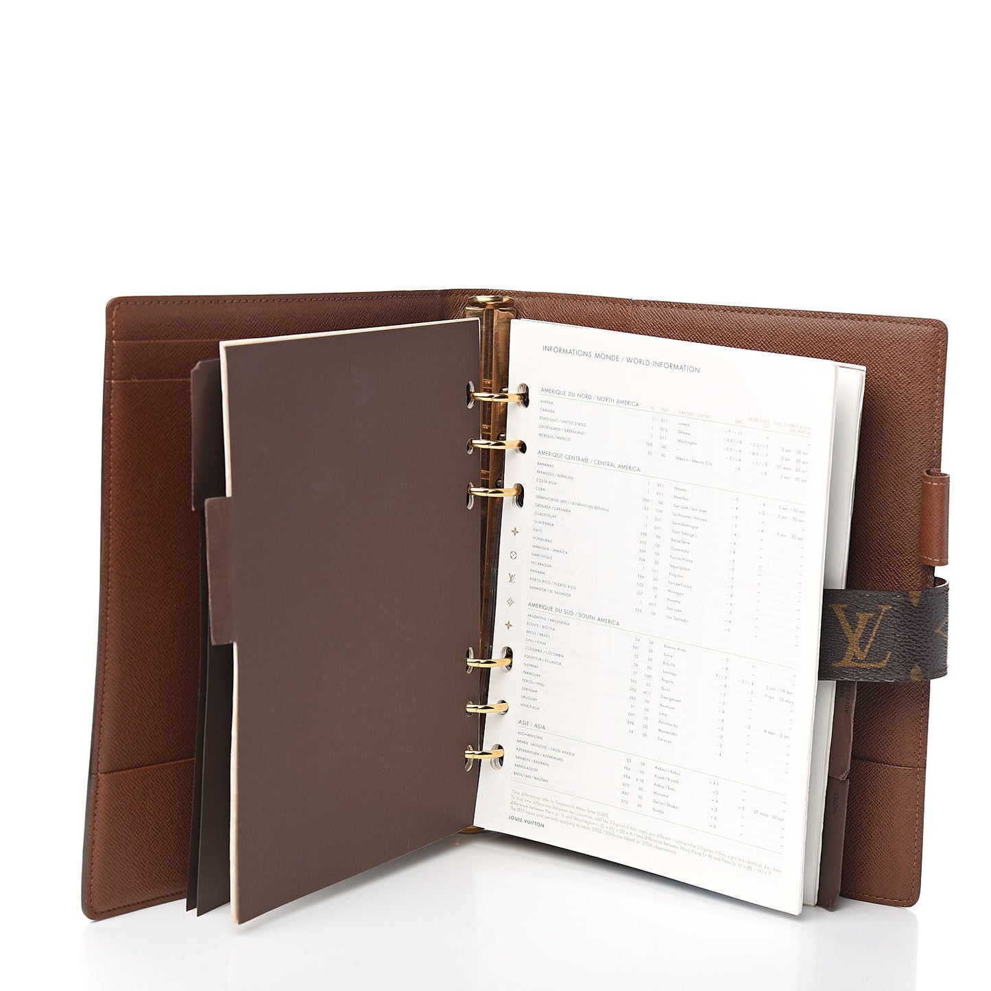 Monogram Large Ring Agenda Cover